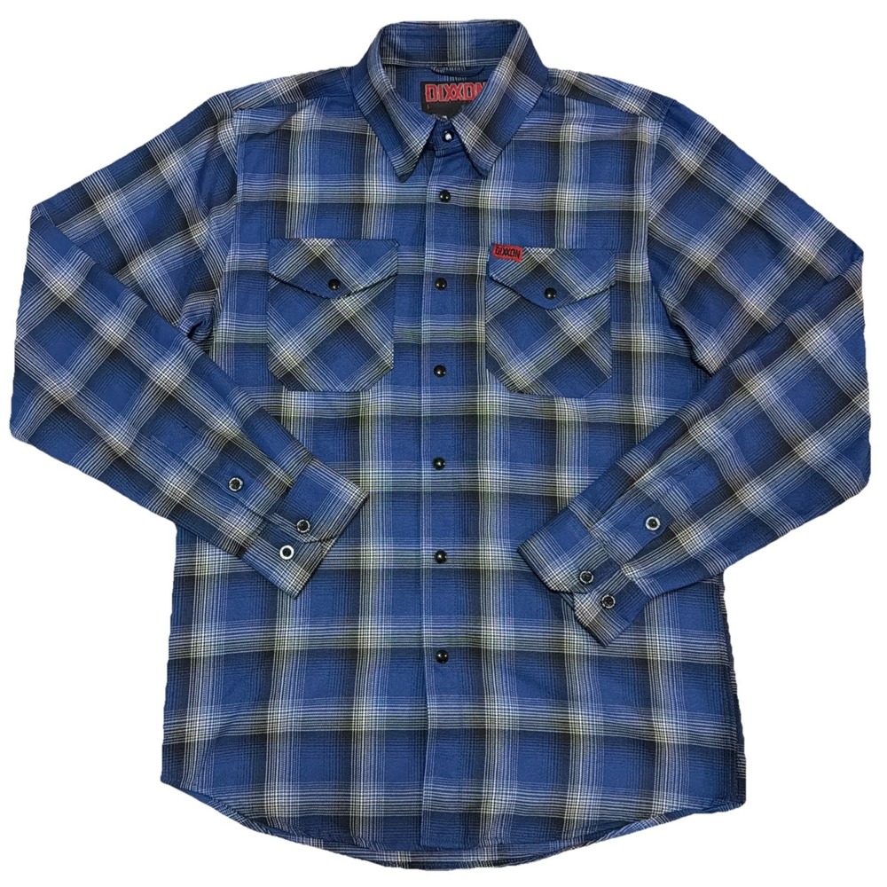 EUC Dixxon Flannel Michael Small Men's Long Sleeve Plaid Pearl Snap Up